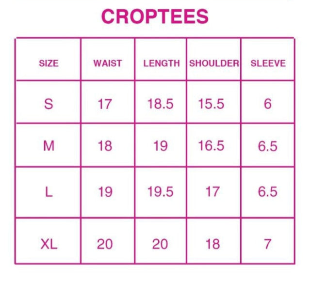 FEMALE Crop Tee - Crazova Official