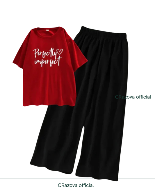 Perfectly Imperfect Tee & Black Flapper