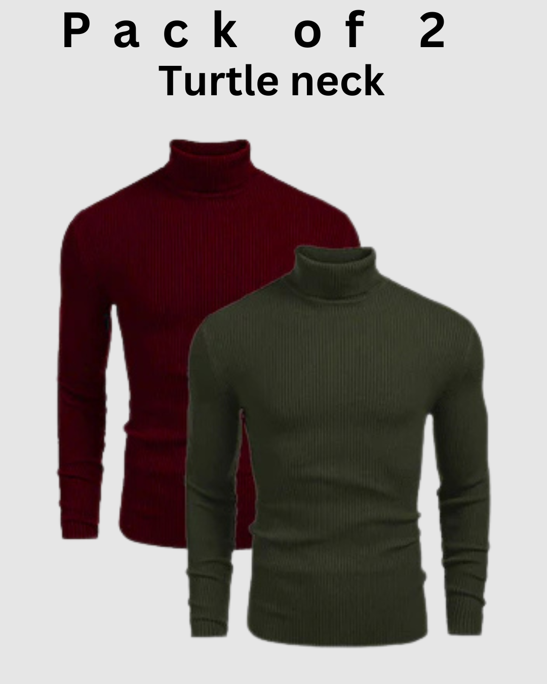 Pack of 2 Unisex High-Neck - Crazova Official