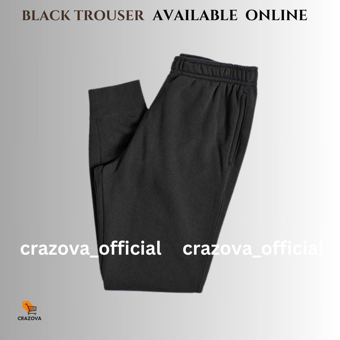 Unisex Black Trouser