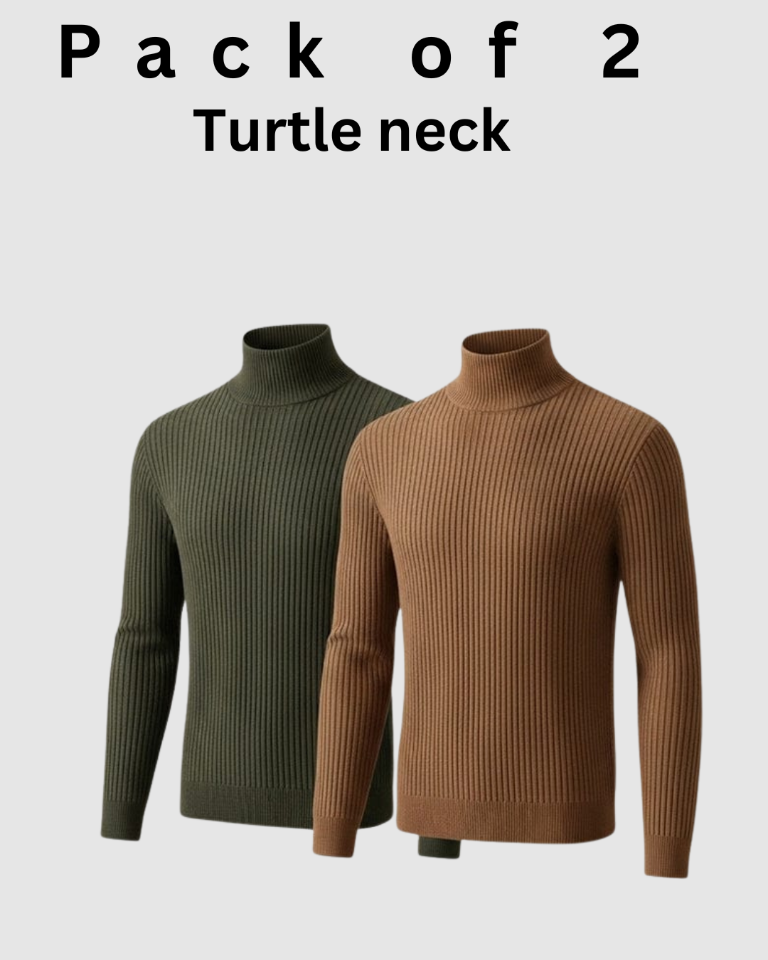 Pack of 2 Unisex High-Neck - Crazova Official