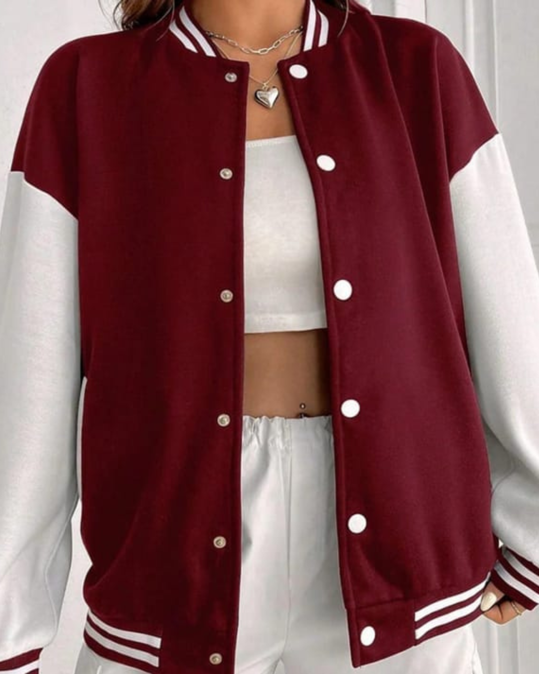 Maroon Varsity Jackets For Winter - Crazova Official