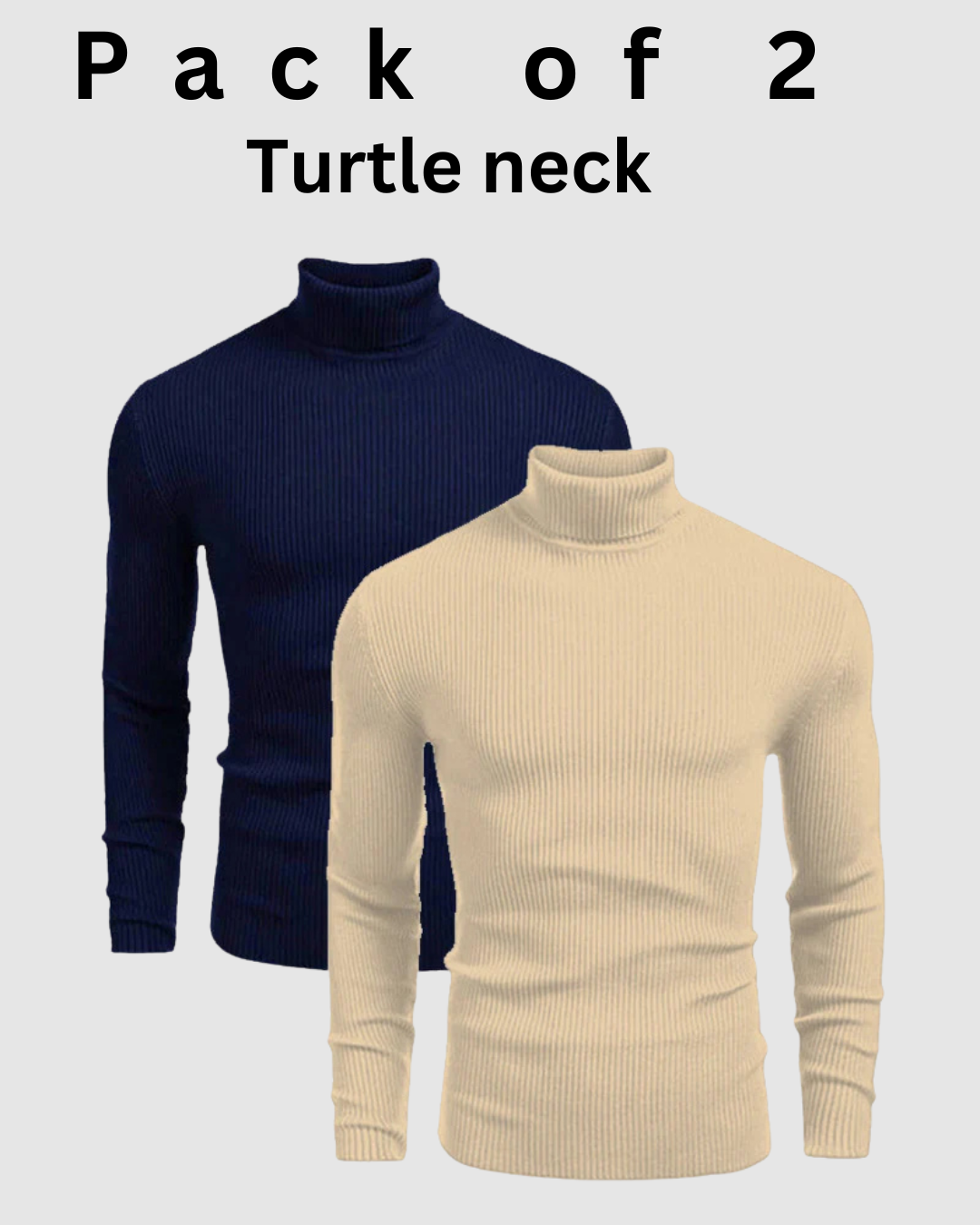 Pack of 2 Unisex High-Neck - Crazova Official