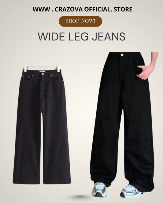 Black wide leg Jeans
