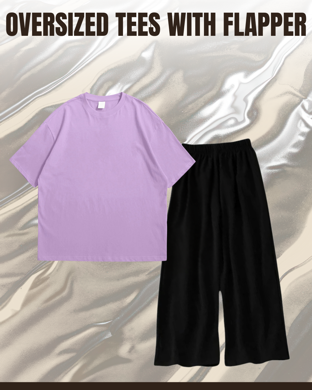 Unisex Plain Drop Shoulder Tees And Flapper - Crazova Official