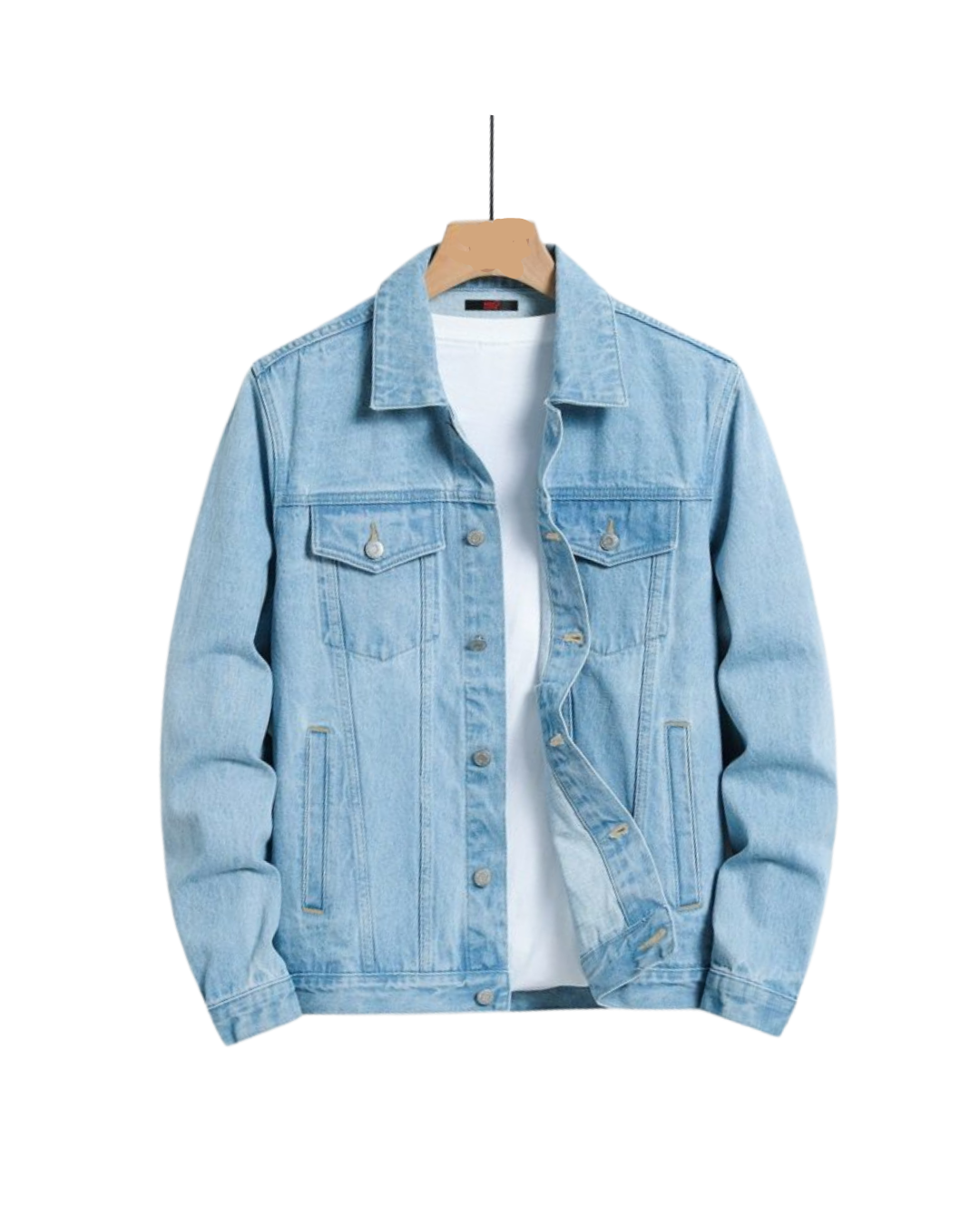 UNISEX DENIM ICE BLUE JACKET - Crazova Official