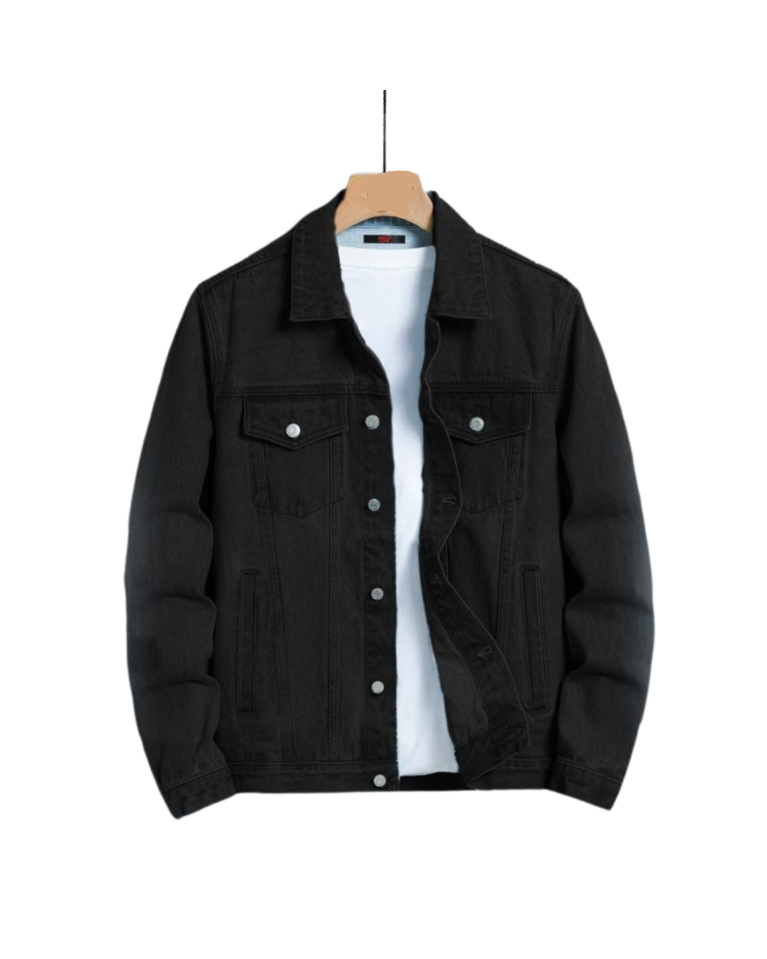 UNISEX DENIM BLACK JACKET - Crazova Official