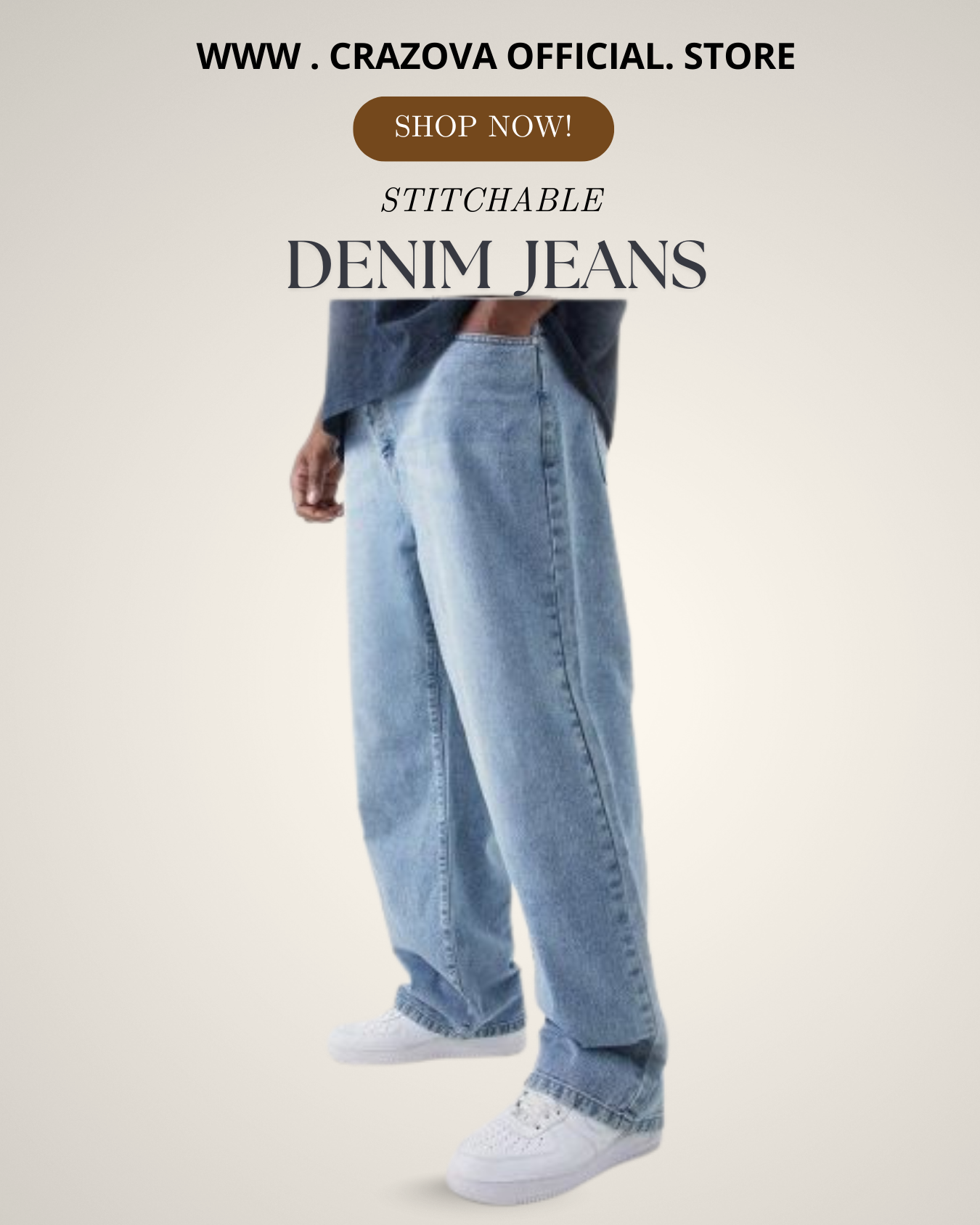 Pack of 3 Premium Denim Jeans - Crazova Official