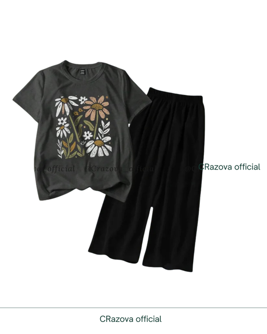 Flower Tee & Flapper