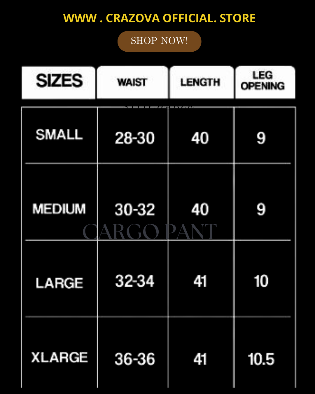 Black Unisex Cargo Pants - Crazova Official