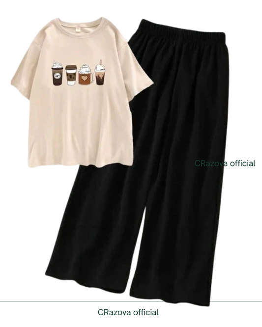 Coffee Tee & Black Flapper - Crazova Official