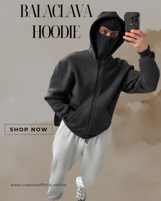 balaclava hoodie - Crazova Official
