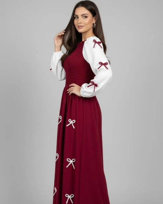Ruby Elegance Maxi Dress