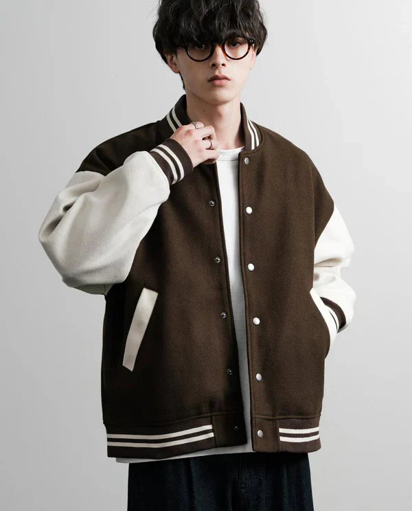 Darke Brown  Varsity Jackets For Winter - Crazova Official