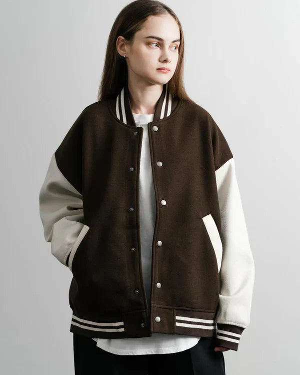 Darke Brown  Varsity Jackets For Winter - Crazova Official