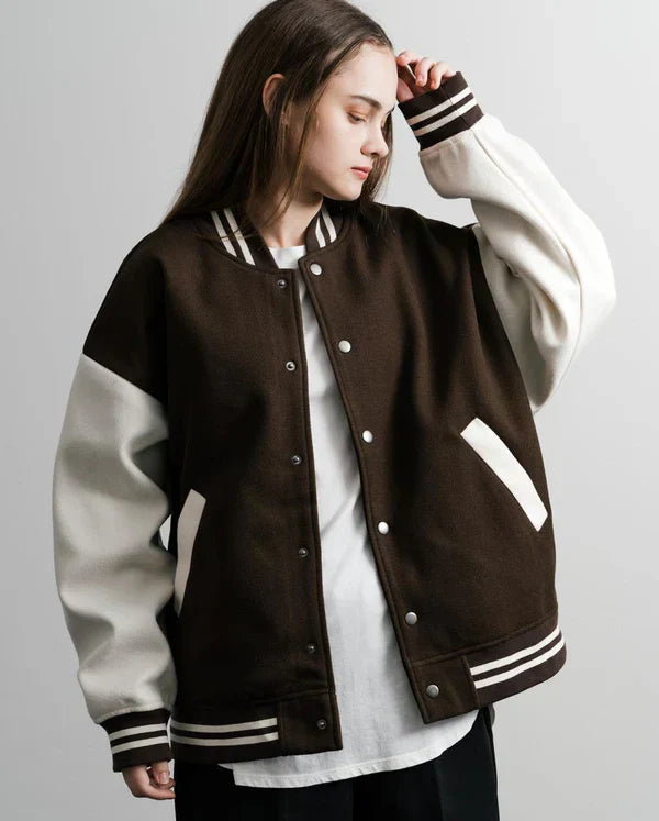 Darke Brown  Varsity Jackets For Winter - Crazova Official