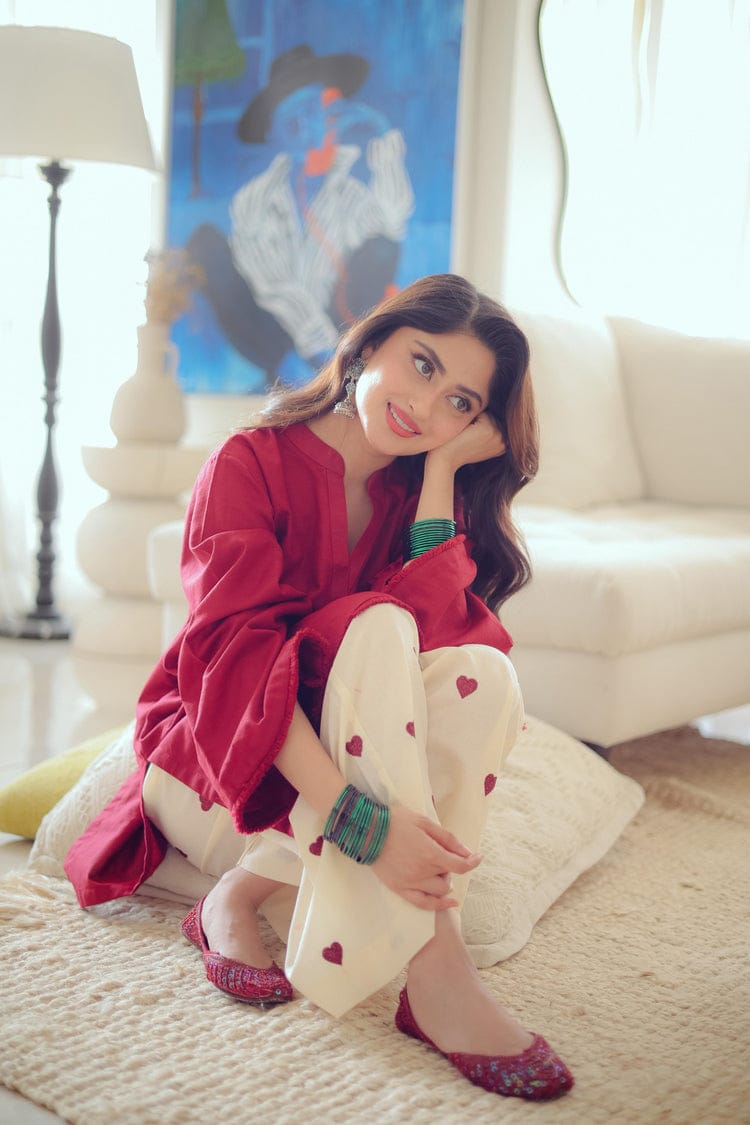 Heart Elegance 2-Piece Cotton Set ❤️