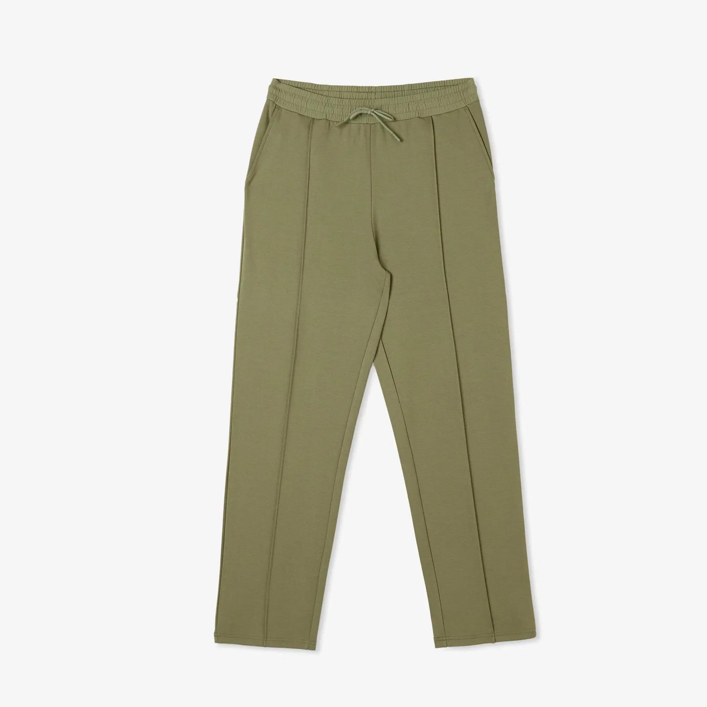 Olive Green Pleated Unisex Trouser - Crazova Official